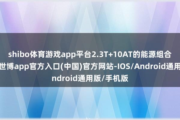 shibo体育游戏app平台2.3T+10AT的能源组合反应很快-世博app官方入口(中国)官方网站-IOS/Android通用版/手机版