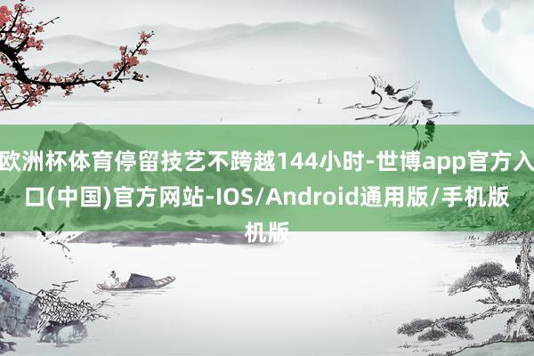 欧洲杯体育停留技艺不跨越144小时-世博app官方入口(中国)官方网站-IOS/Android通用版/手机版