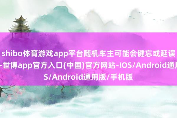 shibo体育游戏app平台随机车主可能会健忘或延误车辆的年检-世博app官方入口(中国)官方网站-IOS/Android通用版/手机版