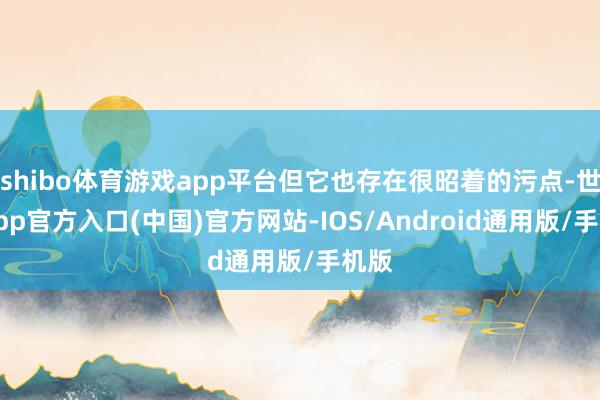 shibo体育游戏app平台但它也存在很昭着的污点-世博app官方入口(中国)官方网站-IOS/Android通用版/手机版