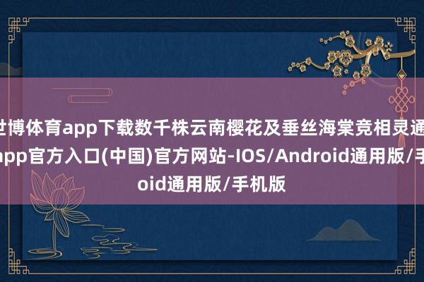 世博体育app下载数千株云南樱花及垂丝海棠竞相灵通-世博app官方入口(中国)官方网站-IOS/Android通用版/手机版